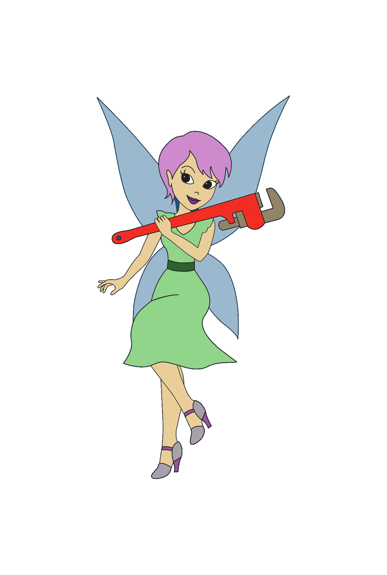 Tink with her wrench